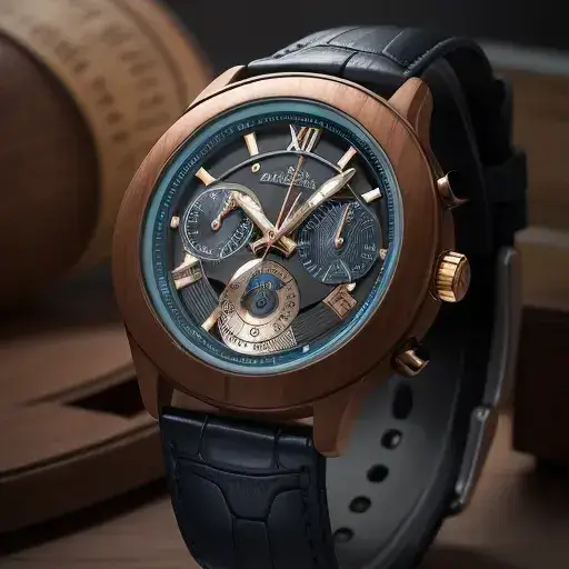 Reloj Negro de Piel Aurum Hombre